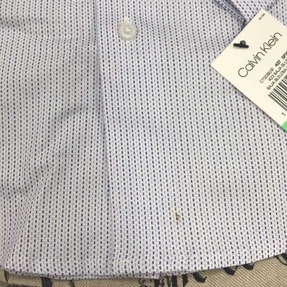 Calvin Klein LSlim Fit Stretch Dash Shirt - Picture 4 of 8
